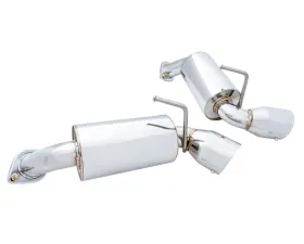 Megan Racing Catback Exhaust 60mm for Nissan 370Z 2009-2015, SUS-304 Stainless Steel, Silver Tip