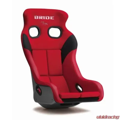 Bride Red XERO VS Silver FRP Shell Bucket Seat - H03BSF