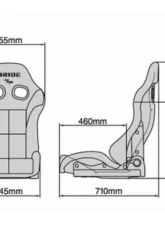 Bride STRADIA III KING Red FRP Reclining Seat                                     - G71RSF - Image 2