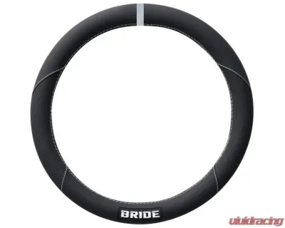Bride Steering Cover M Type White Logo - HSHC02
