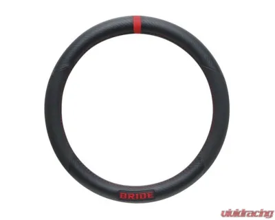Bride Carbon Style Steering Cover S Type Red Logo - HSHC03
