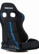 Bride Seats Silver FRP Shell Standard Cushion Black & Blue Stradia II Reims Reclining Seat                                     - G71CNF - Image 4