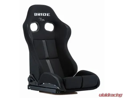 Bride Seats Silver FRP Shell Low Cushion Black & Black Stradia II Reims Reclining Seat - G72ANF