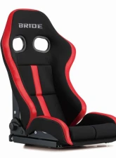 Bride Seats Silver FRP Shell Low Cushion Black & Red Stradia III Evo-S Reclining Seat                                     - G72VN1 - Image 5