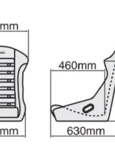 Bride Black Carbon HISTRIX Low Max System Full Bucket Seat                                     - F51ARC - Image 2
