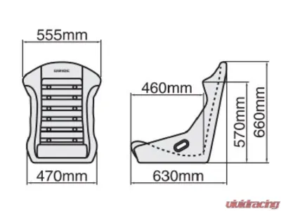 Bride Black Carbon HISTRIX Low Max System Full Bucket Seat - F51ARC