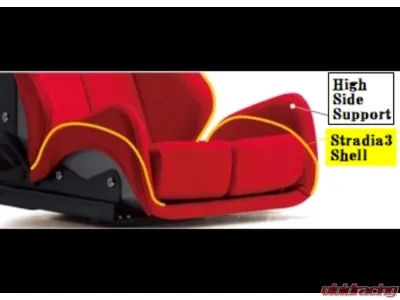 Bride Red Carbon Low Cushion GIAS III Reclining Seat - G62BSC