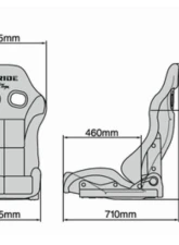 Bride Black Carbon STRADIAIII KING Reclining Seat                                     - G71DSC - Image 5