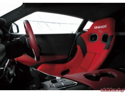 Bride Red Carbon ZETA IV Low Max System Full Bucket Seat - HA1BSC