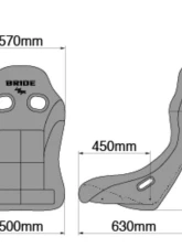 Bride Gradation Carbon ZIEG IV WIDE Low Max System Full Bucket Seat                                     - HC1GSC - Image 5