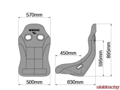 Bride Gradation Carbon ZIEG IV WIDE Low Max System Full Bucket Seat - HC1GSC