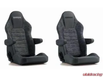 Bride Blue-Camouflage STREAMSGHOST Reclining Seat with Heater - I35CM2