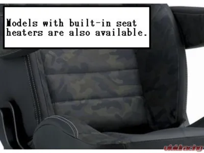 Bride Blue-Camouflage STREAMSGHOST Reclining Seat with Heater - I35CM2