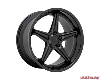 TSW Launch Wheel 20x10 5x120 25mm Matte Black w/Gloss Black Lip - 2010LCH255120B76