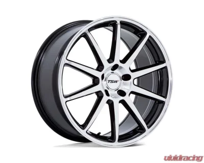 TSW Wheels TW004 Canard Wheel 19x8.5 5X112 32 Gloss Black w/Machined Face - TW004BD19855732