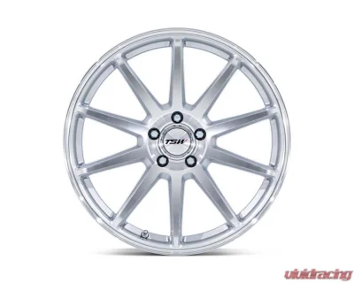 TSW Wheels TW004 Canard Wheel 19x10.5 5X112 35 Gloss Silver w/Machined Face - TW004SD19055735