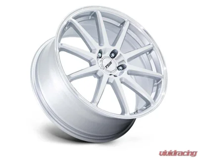 TSW Wheels TW004 Canard Wheel 19x8.5 5X112 32 Gloss Silver w/Machined Face - TW004SD19855732