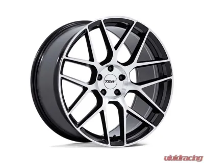TWS TW002 Lasarthe Wheel 20x10.5 5x120 38 Gloss Black Machined - TW002BD20055238