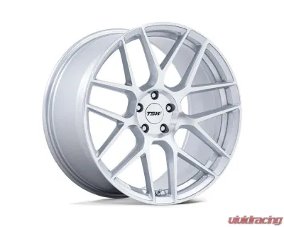 TWS TW002 Lasarthe Wheel 20x9 5x120 27 Gloss Silver Machined - TW002SD20905227