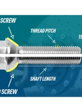 H&R Wheel Screw M14x1.25 46mm w/Movable Taper Head 60 Degree Silver                                     - 14254608 - Image 4