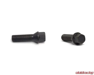 H&R Wheel Screw M14x1.25 39mm w/Movable Taper Head 60 Degree Black - 14253908SW