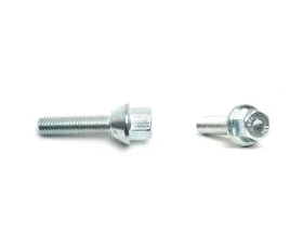 H&R Wheel Screw M14x1.25 39mm w/Movable Taper Head 60 Degree Silver