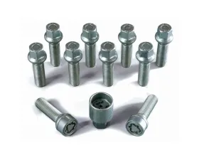 H&R 10-Piece Round Head R14 M14x1.50 31mm Wheel Bolt Set w/ Wheel Locks