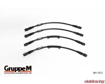 GruppeM Carbon Steel Fitting Brake Line System (Front & Rear) Porsche 987 Boxster 2005-2012 - BH-1015