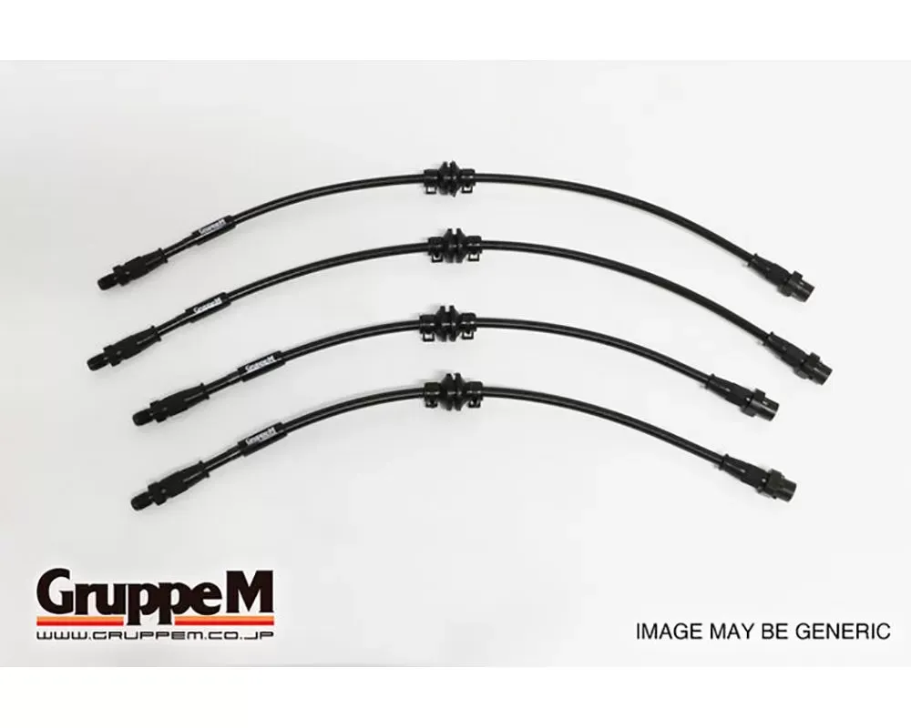 GruppeM Carbon Steel Fitting Brake Line System (Front & Rear) Porsche 970 Panamera 3.6L V6 2014-2016 - BH-1027