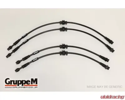 GruppeM Stainless Steel Fitting Brake Line System (Front & Rear) Porsche 982 Boxster GTS | GT4 4.0L 2019+ - BH-1036S