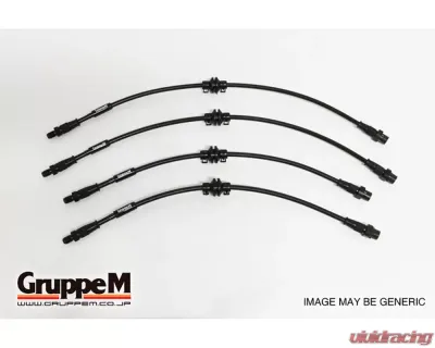 GruppeM Carbon Steel Fitting Brake Line System BMW 328i E46 2.8L 1999-2000 - BH-3017