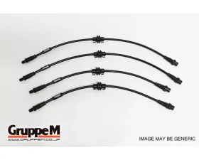GruppeM Carbon Steel Fitting Brake Line System BMW 328i F30/F31/F34 2.0L 2012-2016