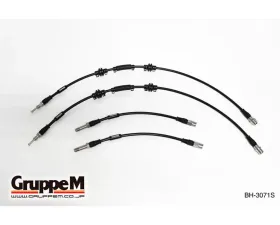 GruppeM Stainless Steel Fitting Brake Line System (Front & Rear Set) BMW 535i 5-Series F07/F10/F11 3.0L 2010-2017
