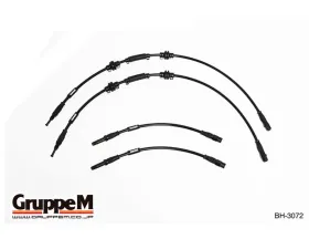 GruppeM Carbon Steel Fitting Brake Line System (Front & Rear Set) BMW 550i 5-Series F07/F10/F11 4.4L 2010-2017