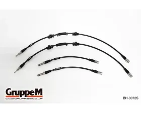 GruppeM Stainless Steel Fitting Brake Line System (Front & Rear Set) BMW 550i 5-Series F07/F10/F11 4.4L 2010-2017