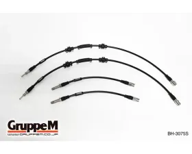 GruppeM Stainless Steel Fitting Brake Line System (Front & Rear Set) BMW 650i 6-Series F06/F12/F13 4.4L 2011+