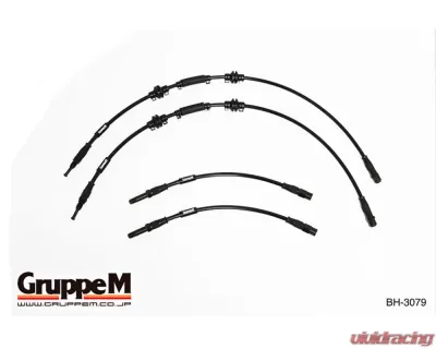 GruppeM Carbon Steel Fitting Brake Line System (Front & Rear) BMW Hybrid 7 F7 | 7-Series 4.4L 2009-2015 - BH-3079