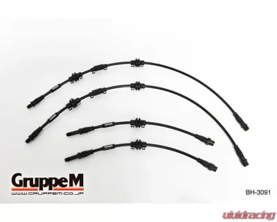 GruppeM Carbon Steel Fitting Brake Line System (Front & Rear) BMW 523D 5-Series G30/G31 2.0L 2017+ - BH-3091