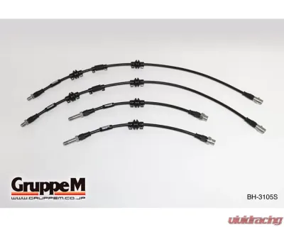 GruppeM Stainless Steel Fitting Brake Line System (Front & Rear) BMW M760Li G11/G12 6.6L 2016+ - BH-3105S