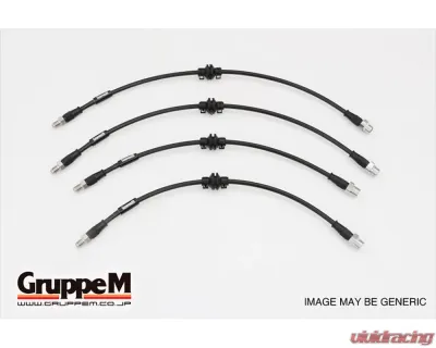 GruppeM Stainless Steel Fitting Brake Line System Mercedes-Benz C63 AMG (205) 4.0L 2015+ - BH-4005S