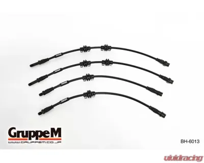 GruppeM Carbon Steel Fitting Brake Line System (Front & Rear) Mini John Cooper Works F55/F56/F56LCI 2.0L 2019+ - BH-6013