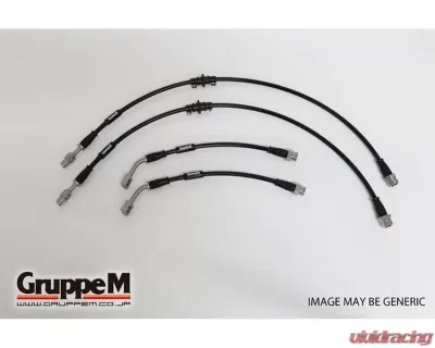 GruppeM Stainless Steel Fitting Brake Line System (Front & Rear) Volkswagen Golf MK7 | GTI MK7 2.0L 2013+ - BH-7029S