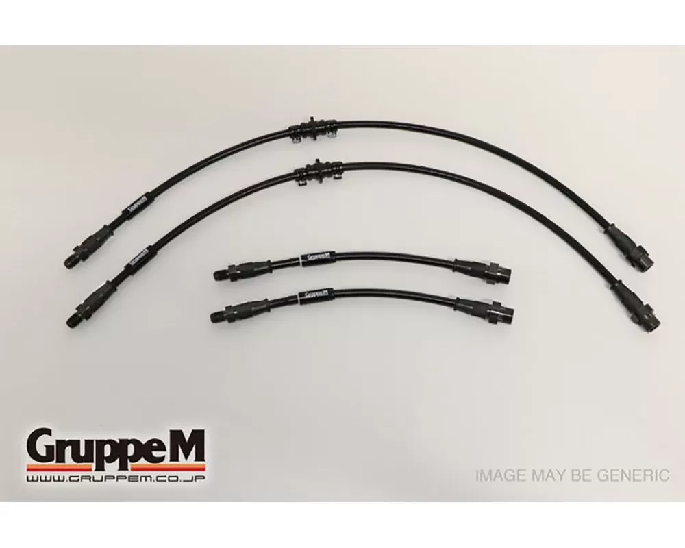 GruppeM Stainless Steel Fitting Brake Line System (Front & Rear) Alfa Romeo 156 Sport Wagon GTA 3.2L 2003-2004 - BH-8004S
