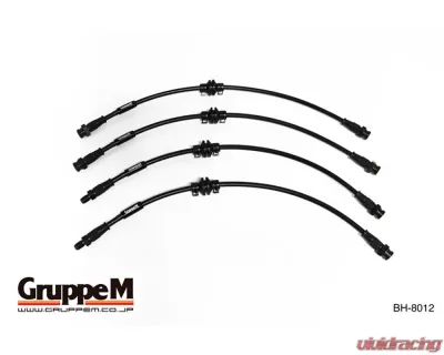 GruppeM Carbon Steel Fitting Brake Line System (Front & Rear) Alfa Romeo 4C | Spider 1.7L 2015+ - BH-8012