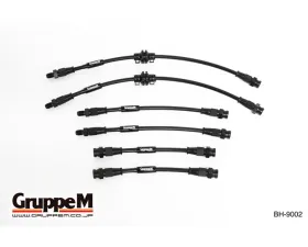 GruppeM Carbon Steel Fitting Brake Line System (Front & Rear) Fiat 500 1.4L 2007+
