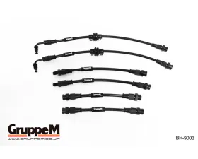 GruppeM Carbon Steel Fitting Brake Line System (Front & Rear) Abarth 595 | 695 1.4L 2010+