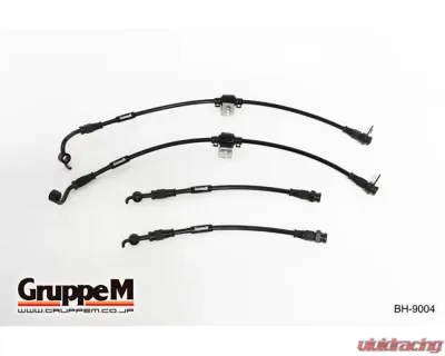 GruppeM Carbon Steel Fitting Brake Line System (Front & Rear) Fiat Abarth 124 Spider 1.4L Turbo 2016+ - BH-9004