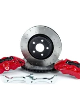 Alcon 350 x 32mm Rotors 6-Piston Red Calipers Front Brake Upgrade Kit Jeep JL 2018+                                     - BKF1551K06 - Image 3