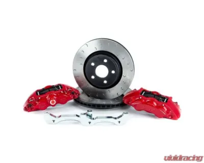 Alcon 350 x 32mm Rotors 6-Piston Red Calipers Front Brake Upgrade Kit Jeep JL 2018+ - BKF1551K06