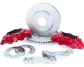 Alcon 347x36mm Rotors 6-Piston Red Front Brake Kit Ford F-150 | Raptor Gen1-2 2009-2020